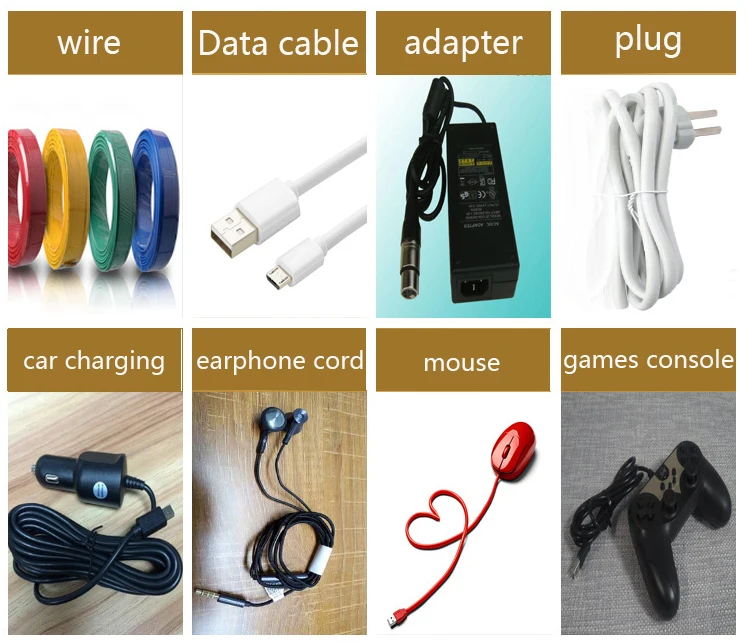 High Quality USB Wire Earphone Harness Flag Self-adhesive Labeler Cable Wire Labeling Machine