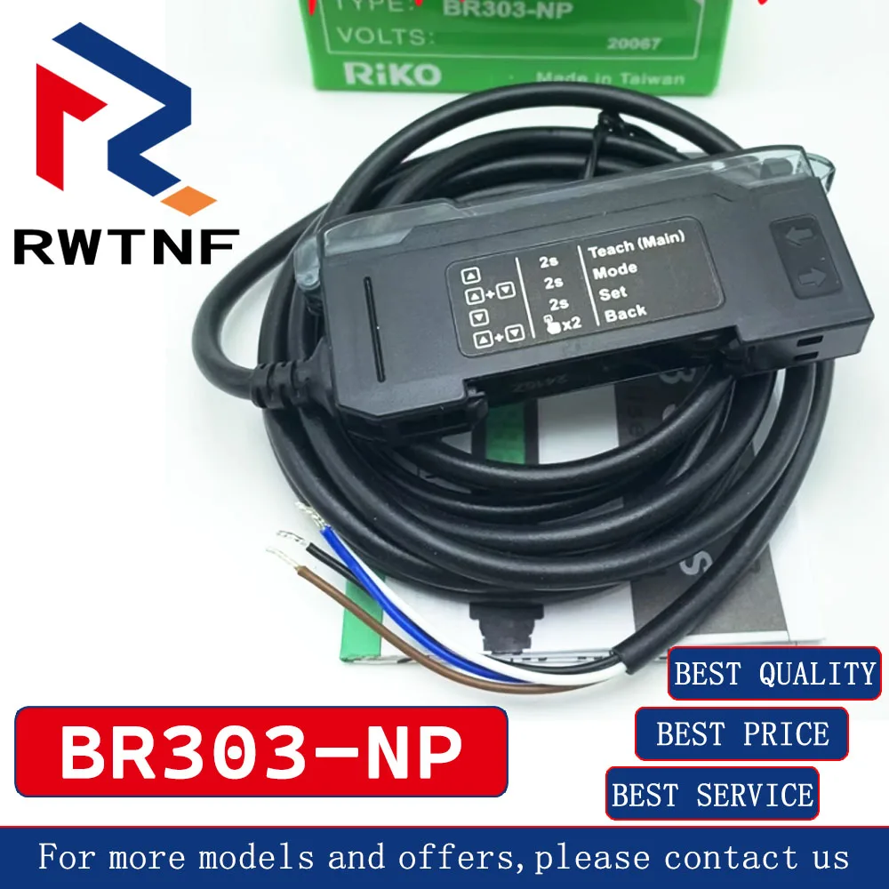 Brand New Genuine BR303-NP RIKO Double-ended fiber optic sensor,100% original warehouse stock