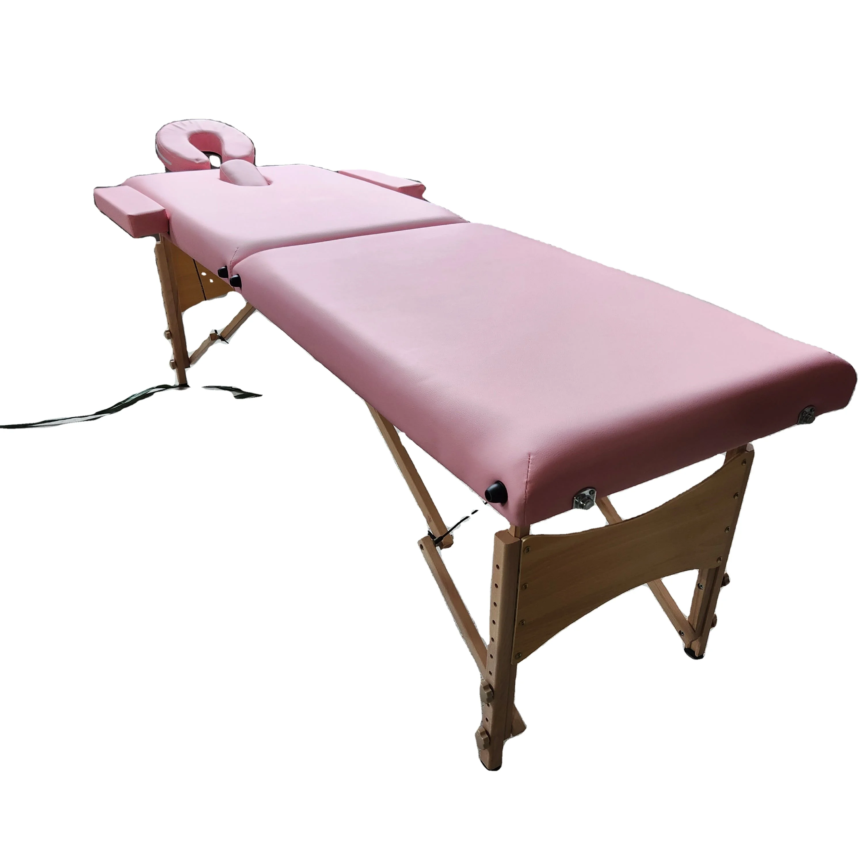 Free Bag Factory Direct Wholesale Portable Lightweight Wood bed Massage Table for Facial Beauty Salon Wholesale only