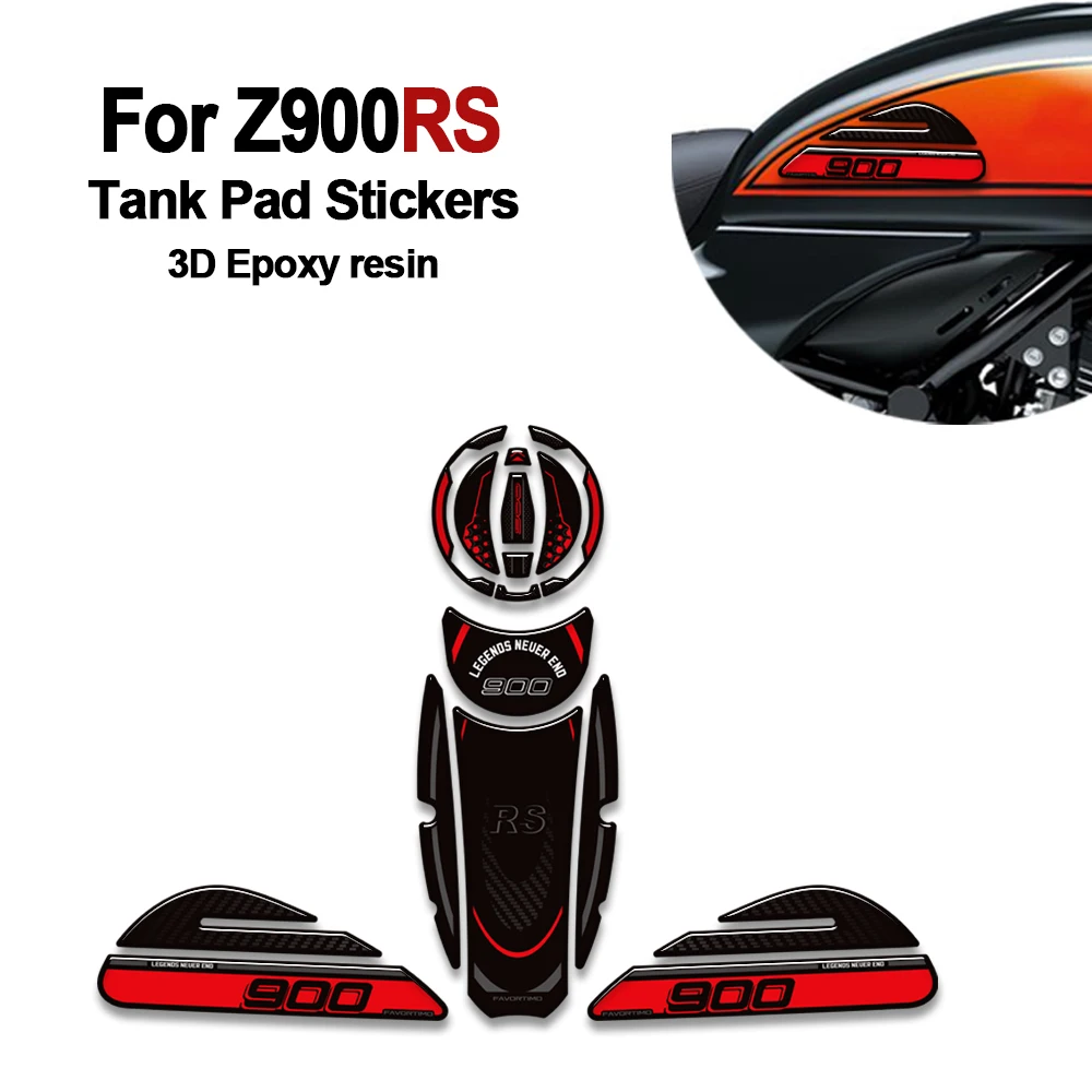 For Z900RS Z900 RS Z 900 Cafe SE ABS 2017-2026 Motorcycle Protector Tank Knee Pad Grips Gas Fuel Oil Stickers Decals