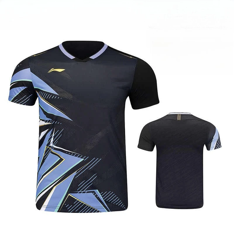 2025-新バドミントンスポーツウェア卓球半袖限定版競技スーツ通気性吸汗性トップ-t-シャツ