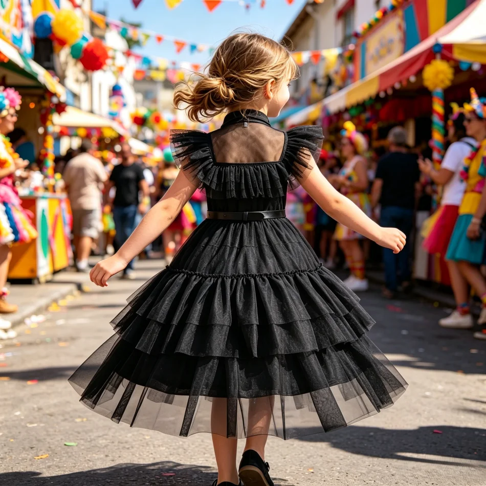 2026 Summer Dress Cute Kids Clothes Girls Birthday Party Princess Cosplay Costumes Baby Child School Carnival Activity Ball Gown