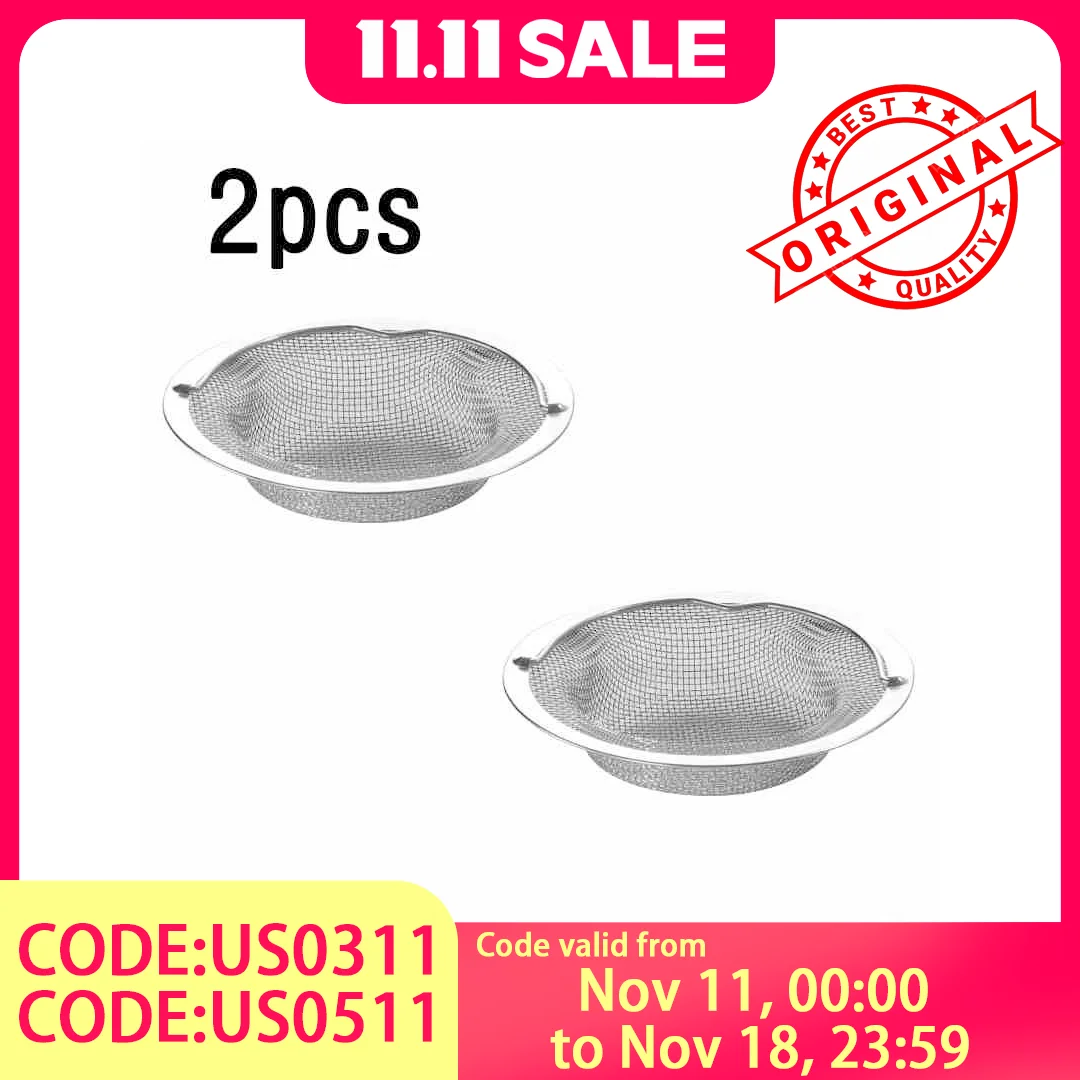 

2-Count Kitchen Sink Filters - Thanksgiving Turkey Prep & Vegetable Trimming Catcher with Easy-Empty Design