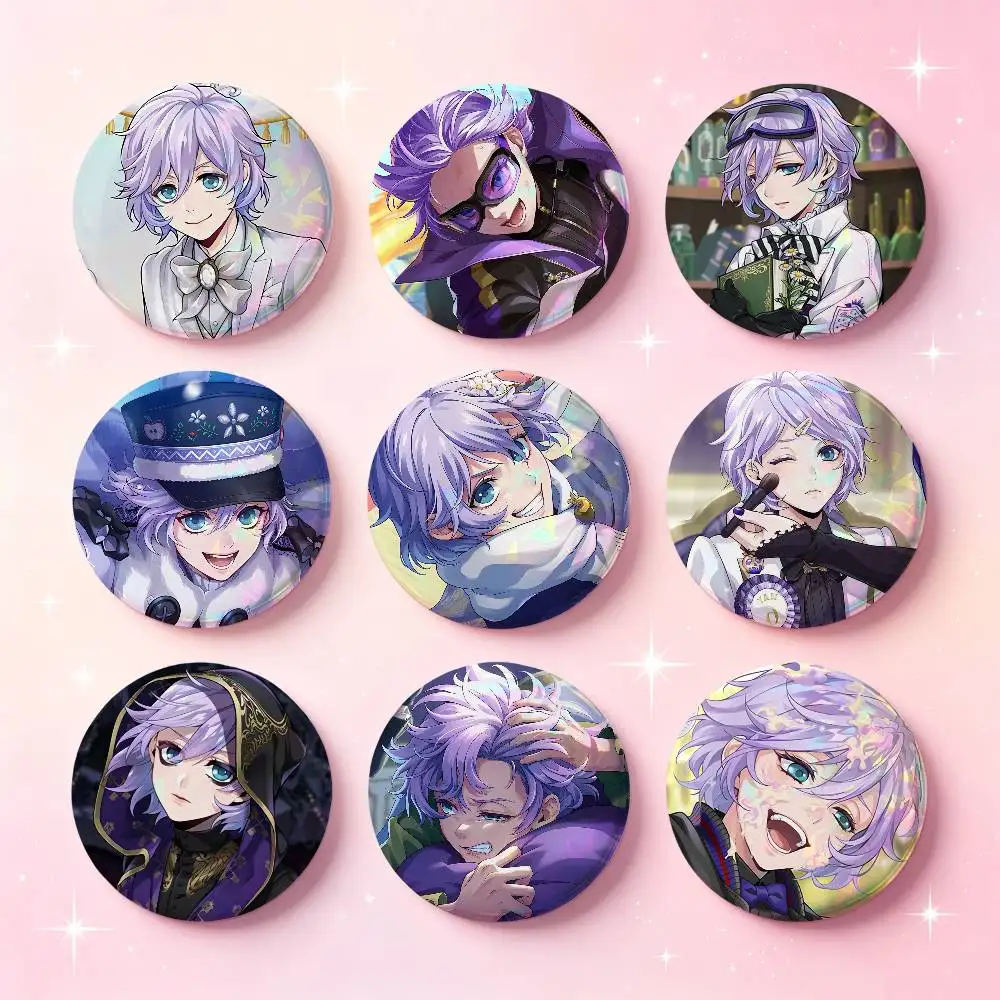 Epel Felmier Anime Figure Badges Button Round Creative Pin Brooch Badge Bag Decor Accessories Fans Collect Friends Gifts