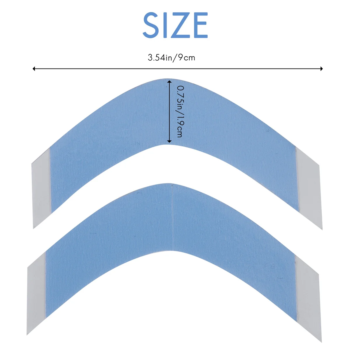 Cinta de extensión adhesiva doble para pelucas, tiras impermeables para tupé/pelucas de encaje, película en forma de CC, 36 unidades por lote