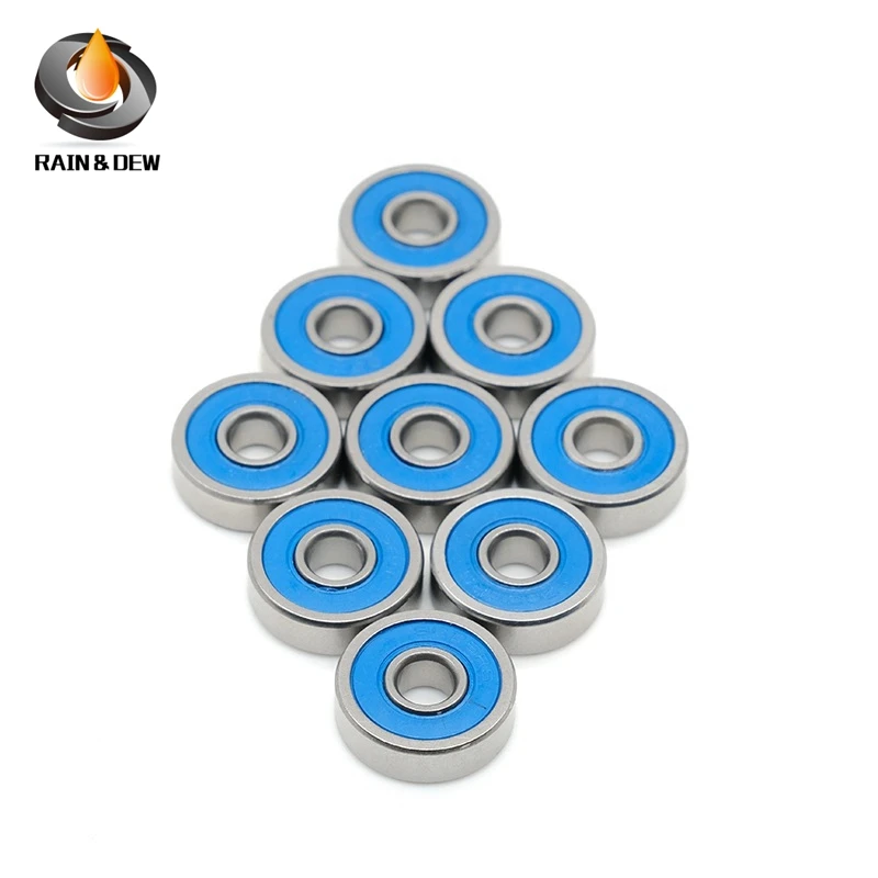 10PCS 695RS Ball Bearings 5x13x4 mm ABEC-7 Hobby Electric RC Car Truck 695 RS 2RS Bearing 695-2RS Blue Sealed