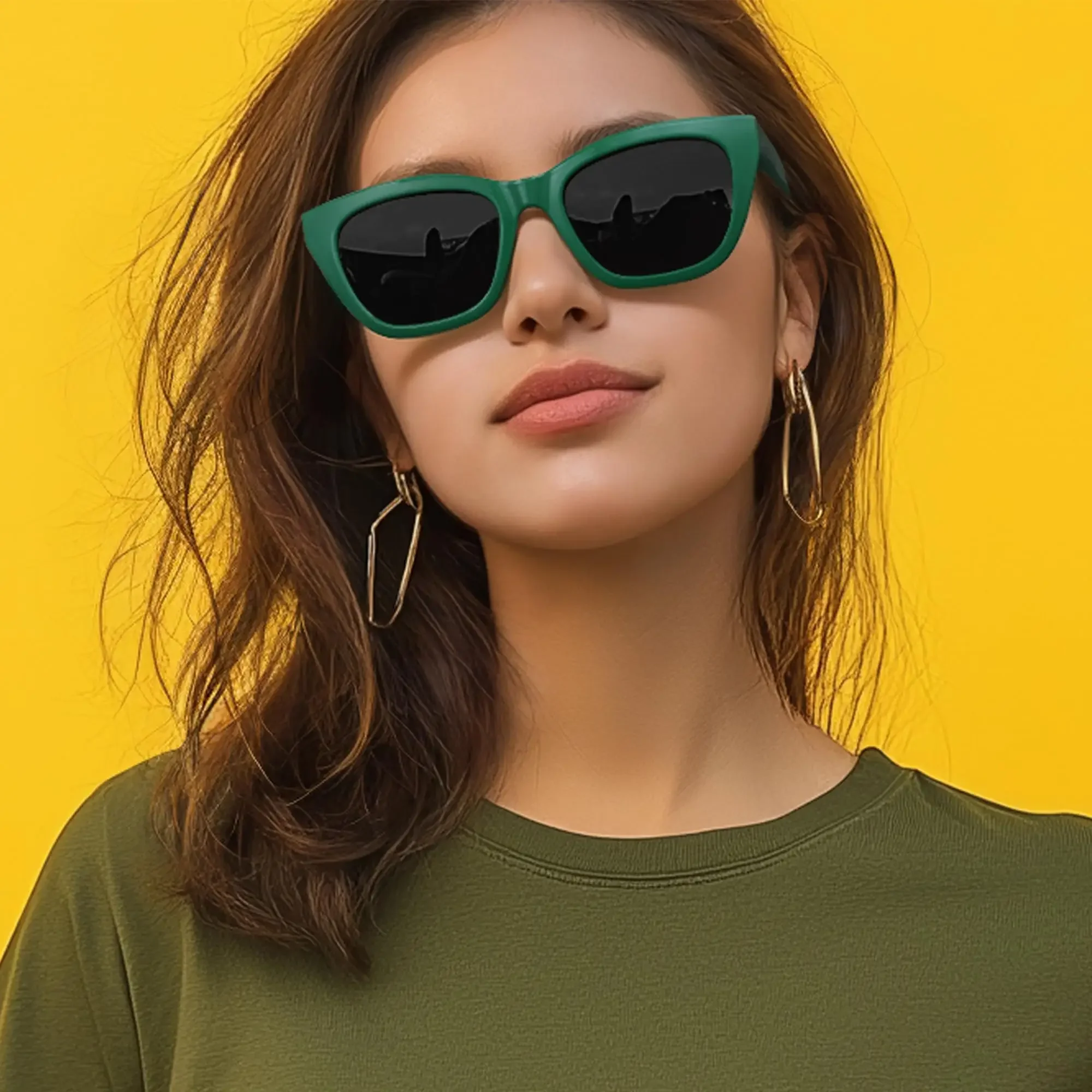 BLUEMOKY Gafas de sol polarizadas tipo ojo de gato para mujer, elegantes protección UV400 para conducir, compras, viajes diarios