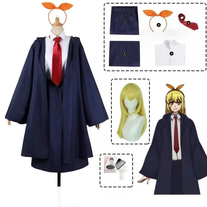 Cosplay Mashle Magia e Muscoli Limone Irvine Costume Cosplay Parrucca Adler Rob Trench Copricapo Uniforme Scolastica Vestito Quotidiano Delle Donne
