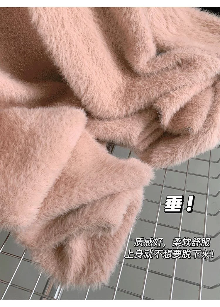 

Mid-Long Cardigans Zipper For Woman Plus Size Womens Winter Hook Stand-Up Slim-Fit Chunky Polka-Dot Warm Boho Exquisite Fabric