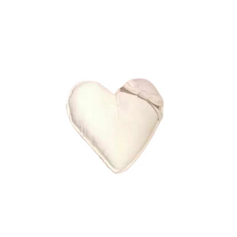 Neonatal Photography Props Full Moon 100 Days Old Baby Colorful Heart-shaped Pillow Bow Headdress Auxiliary Shape Photograph Set