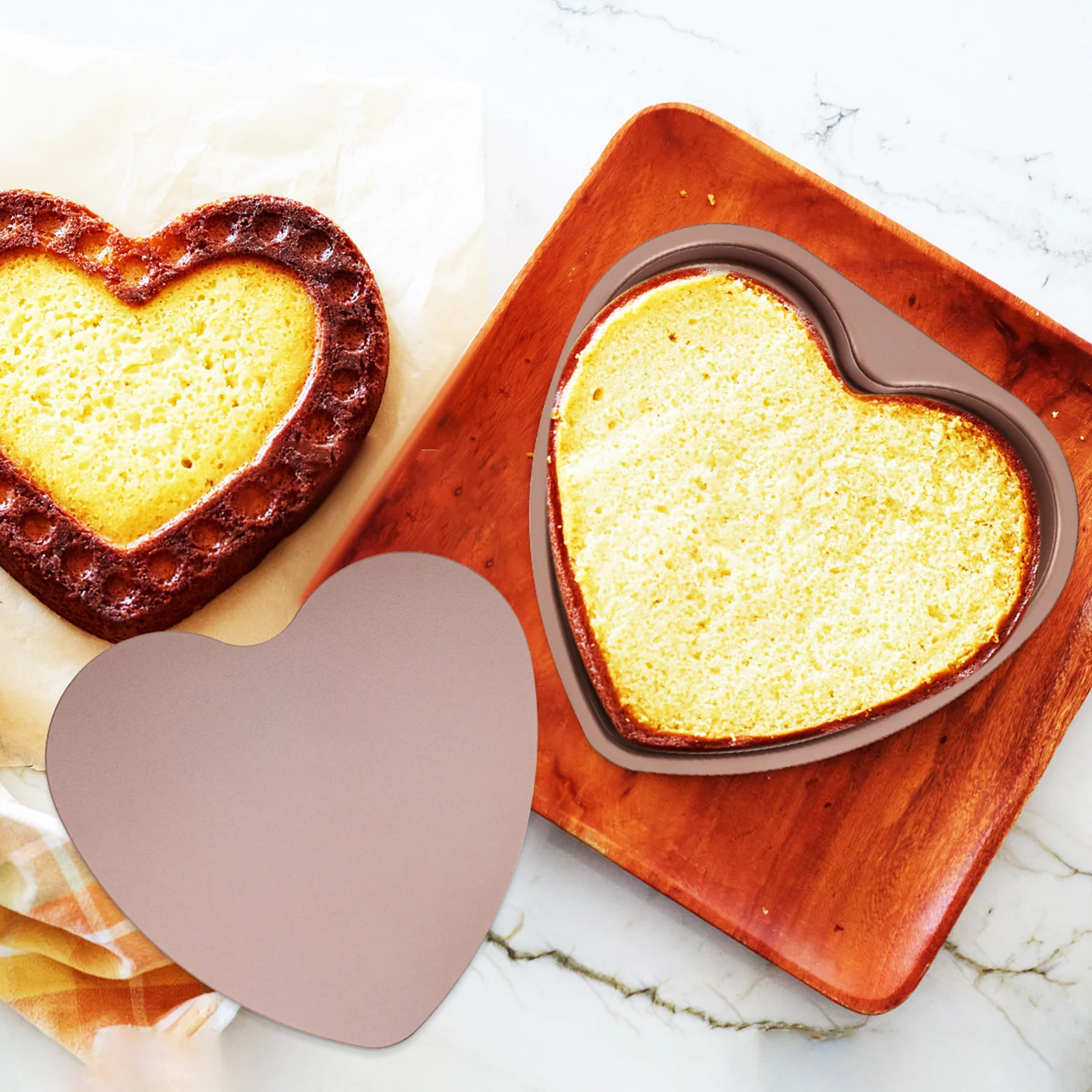

Heart Shaped Cake Mould 8 Inch Non Stick Baking Tin Creative Design Suitable for Various Baking Needs Heart Cake Tin