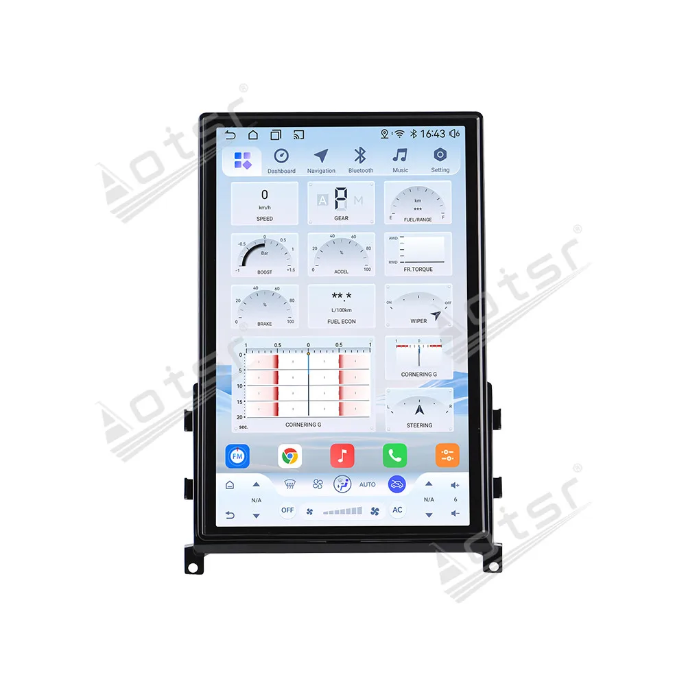 14.5-Inch Android 15 Carplay Screen For Nissan GT‑R GTR R35 2009‑2017LHD/RHD Auto Multimedia Stereo Radio Player GPS Head Unit