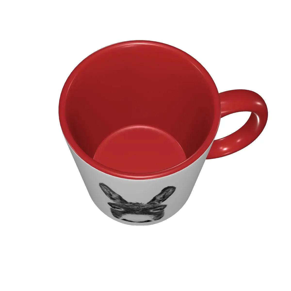 Peeking Donkey Mug Funny Ceramic Coffee Cups Tea Mugs Milk Cup Drinkware Gift for Friends view 5