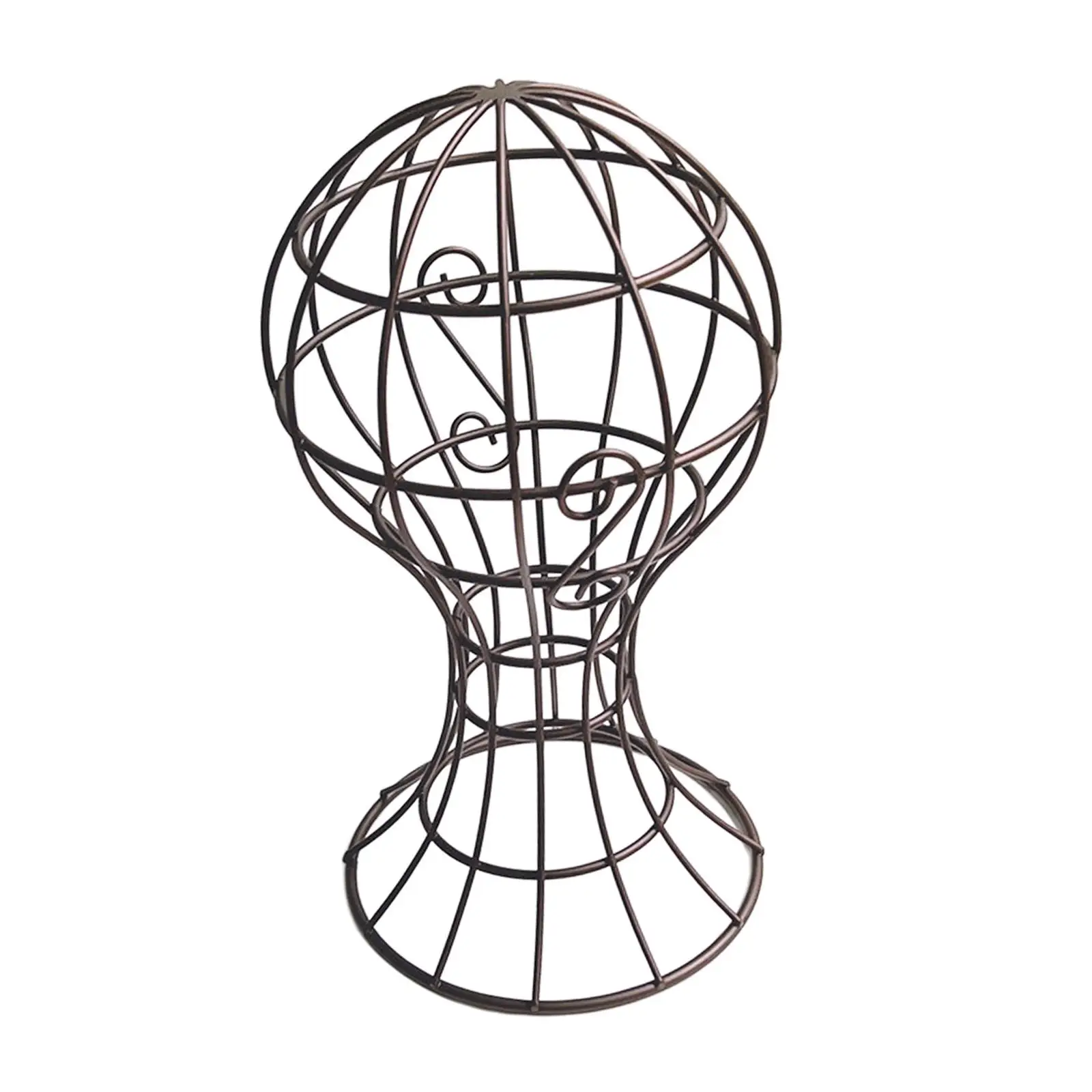 Metal Hat Display Stand, Wig Stand Caps Wig Storage, Wig Display Rack for Retail Commercial Shop Decoration