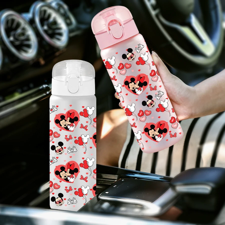 

1Pc Disney Mickey/Minnie/pattern 26oz Plastic Water Bottle Sports Cup As Birthday/back-to-school Gift