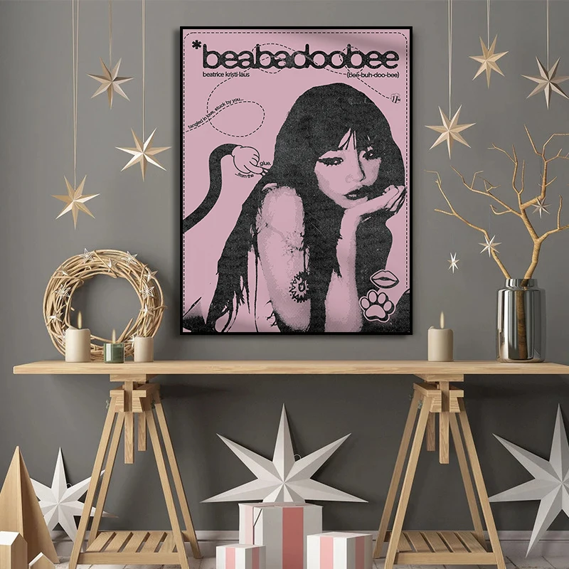 مجموعة المغني Beabadoobee ملصق مطبوع على القماش صور فنية للمنزل لغرفة المعيشة وغرفة النوم جدار ديكور لوحة بدون إطار #2