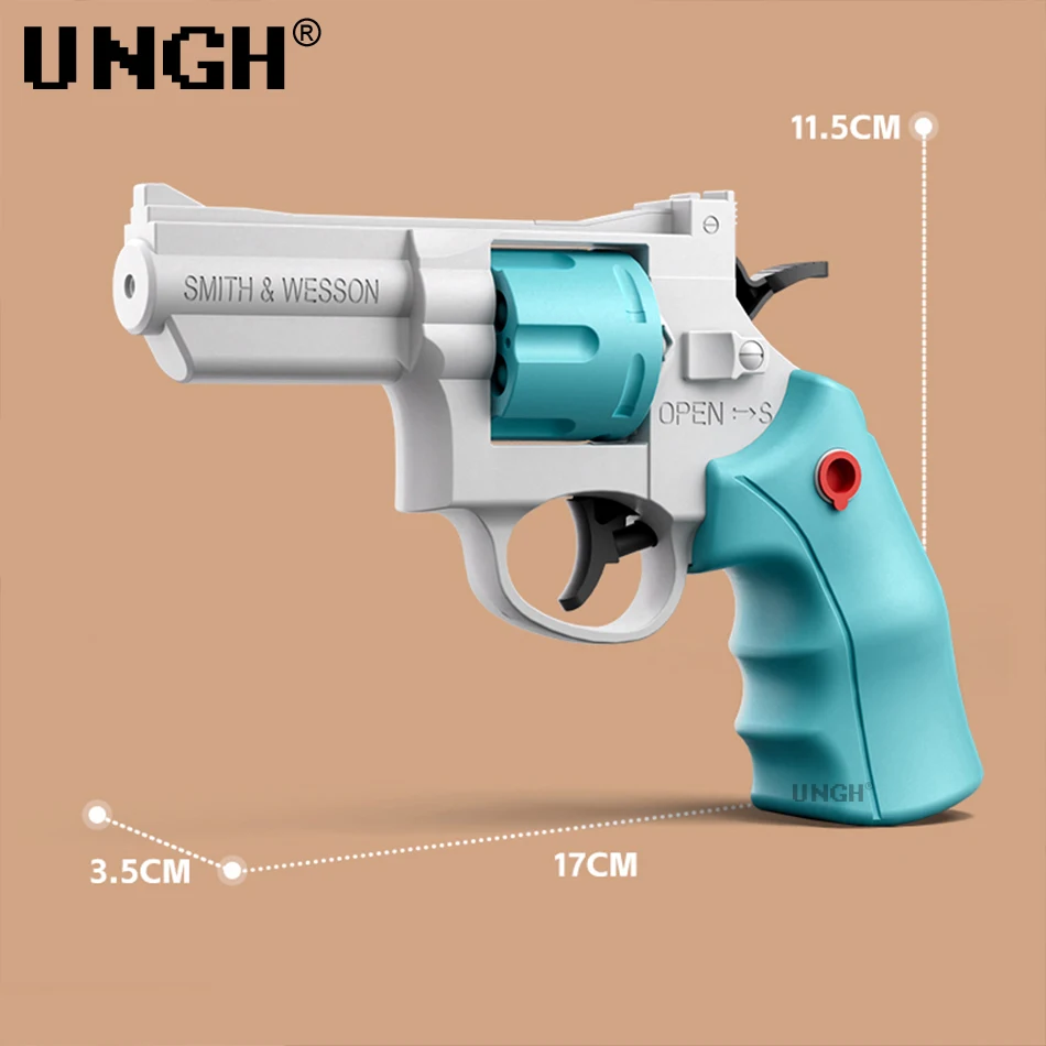 UNGH Manual Water Gun Revolver Summer Swimming Pool Beach Water Battle Play Fighting Game Outdoor Toy for Children Boy Kids