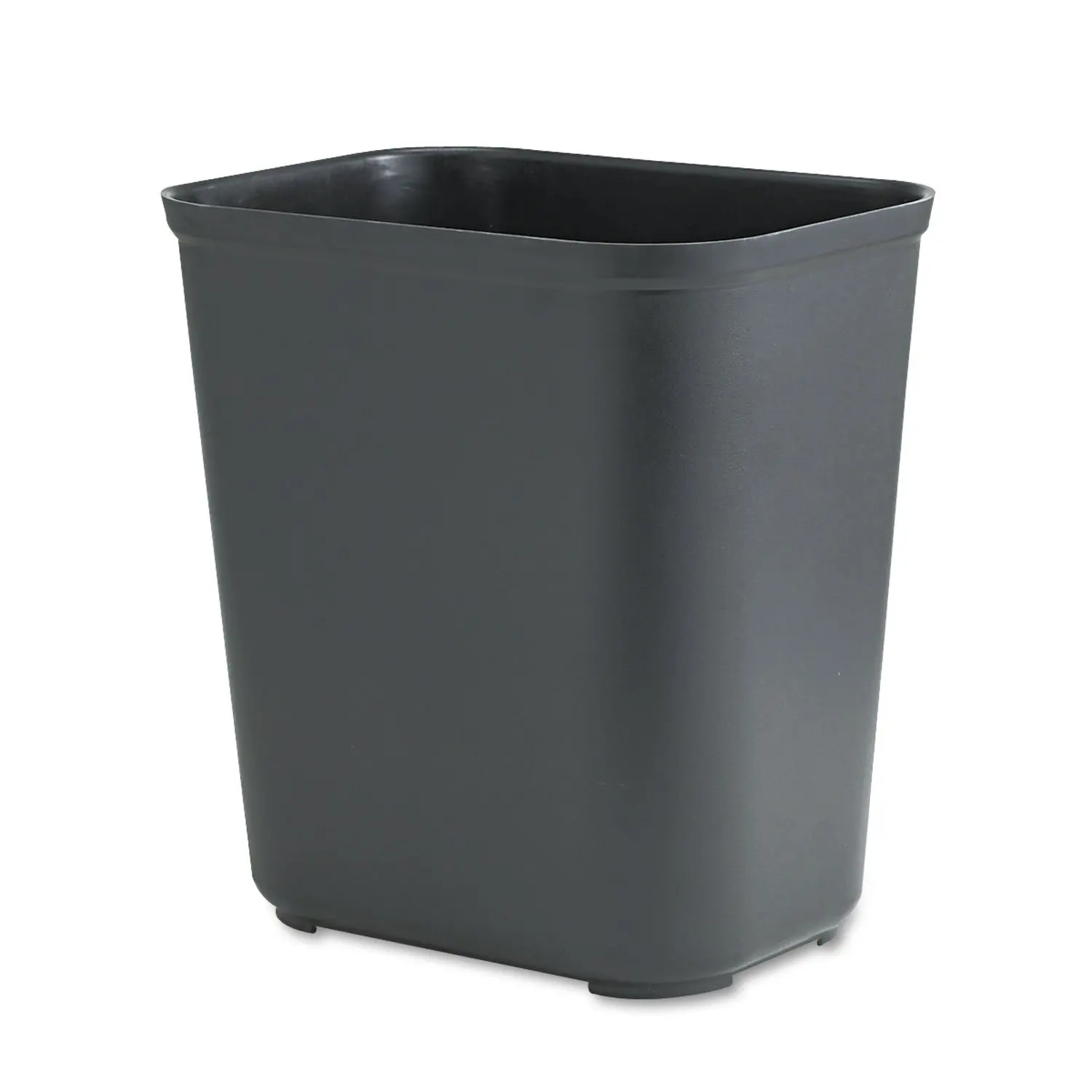 Fire Resistant Wastebasket 28 QT/7 GAL, for Hospitals/Schools/Hotels/Offices, Black (FG254300BLA)