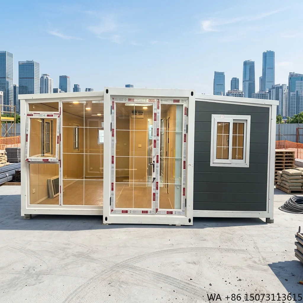 20ft 40ft 30ft Resort House 2 3 Bedrooms Galvanized Steel Solar Prefabricated House