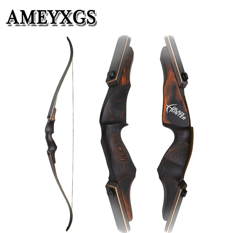 

60inch Archery Recurve Bow 20-60lbs 15inch Wooden Riser Bamboo Core Limbs American Hunting Bow Hunting Accessories