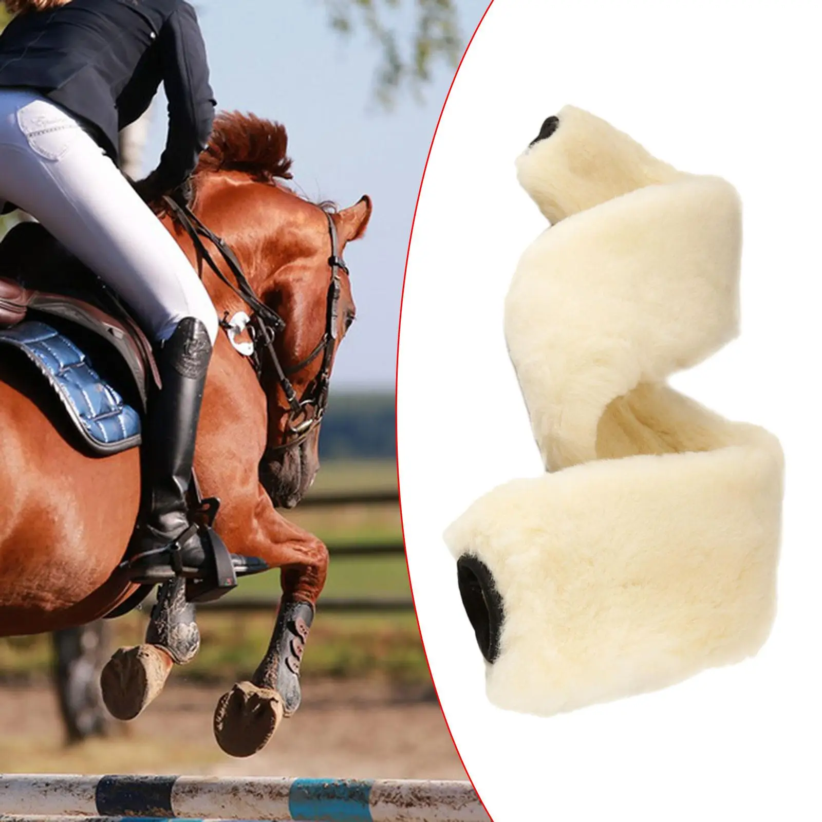 

Horse Girth Cover Padded Decorative Girth Sleeve for Western Horse Riding Enthusiasts Horse Saddle Outdoor Activities Equestrian