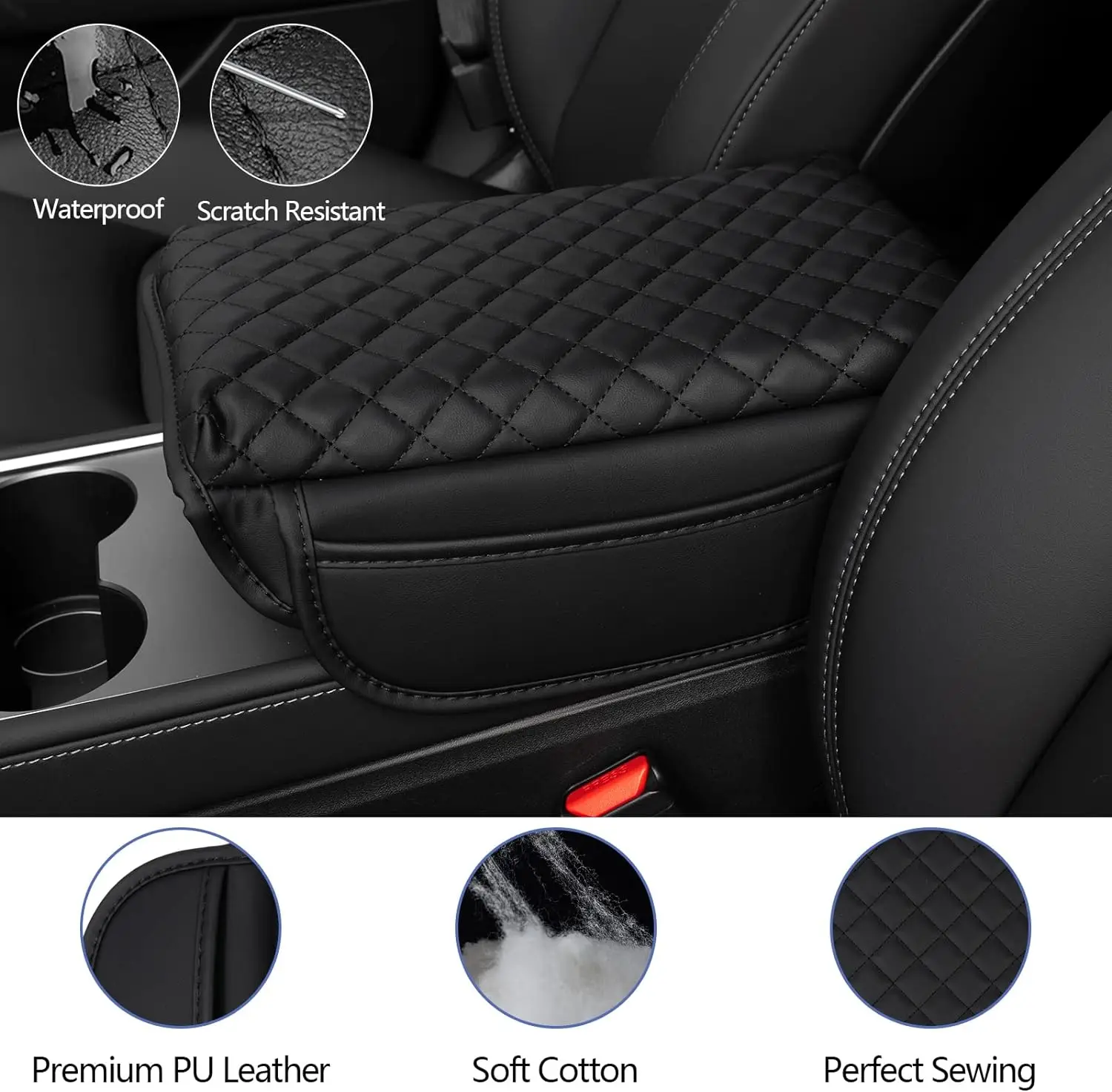 Per Tesla Model Y Model 3 Highland Console Cover bracciolo cuscino antigraffio accessori per la protezione della Console centrale in pelle