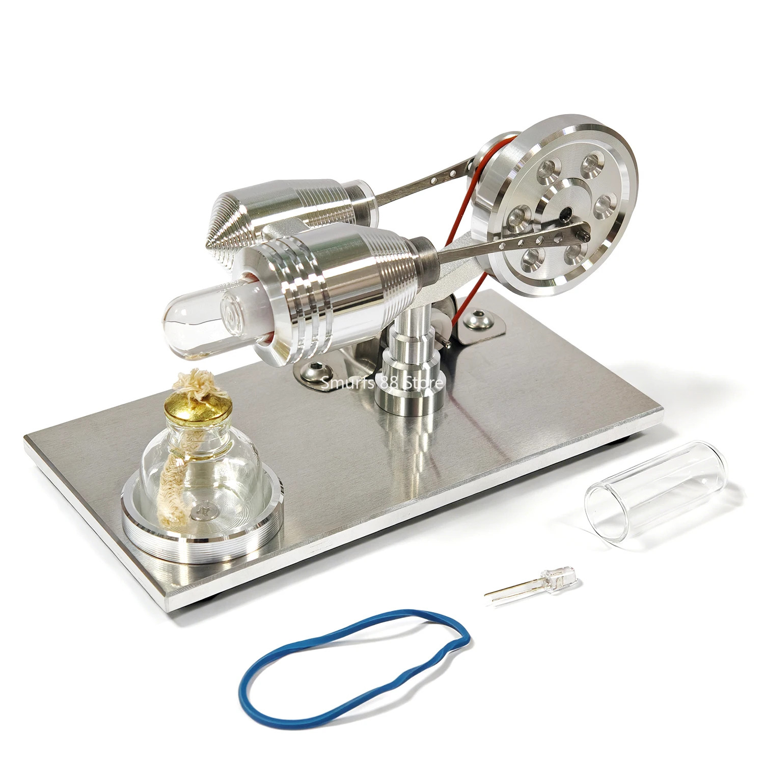 Stirling Engine Generator Model Metal External Combustion Steam Engine Physics Science Experiment Engine Model Toy