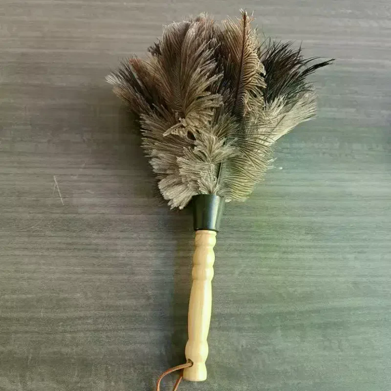 

Тряпка с деревянной ручкой, антистатические тряпки для удаления пыли, тряпка из страуса, щетка для меха, инструменты для чистки дома