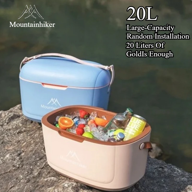 

MOUNTAINHIKER 20л уличный холодильник с инкубатором на одно плечо портативный теплый ящик для барбекю, пикника, вечеринки, автомобиля, ящик для хранения рыбалки