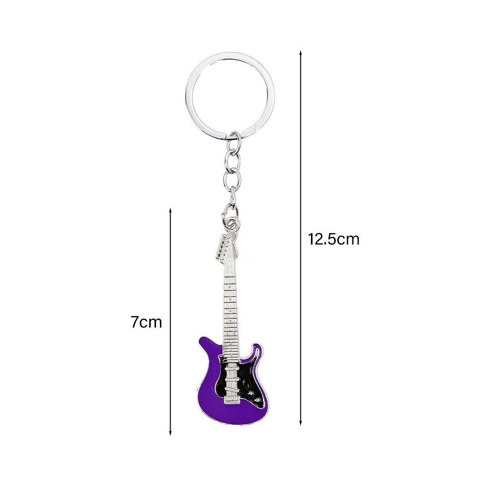 2023 Y2k Guitar Key Chain for Women Sweet Cool Trend Fashion Pendant Vintage Aesthetic Accessories Gift New