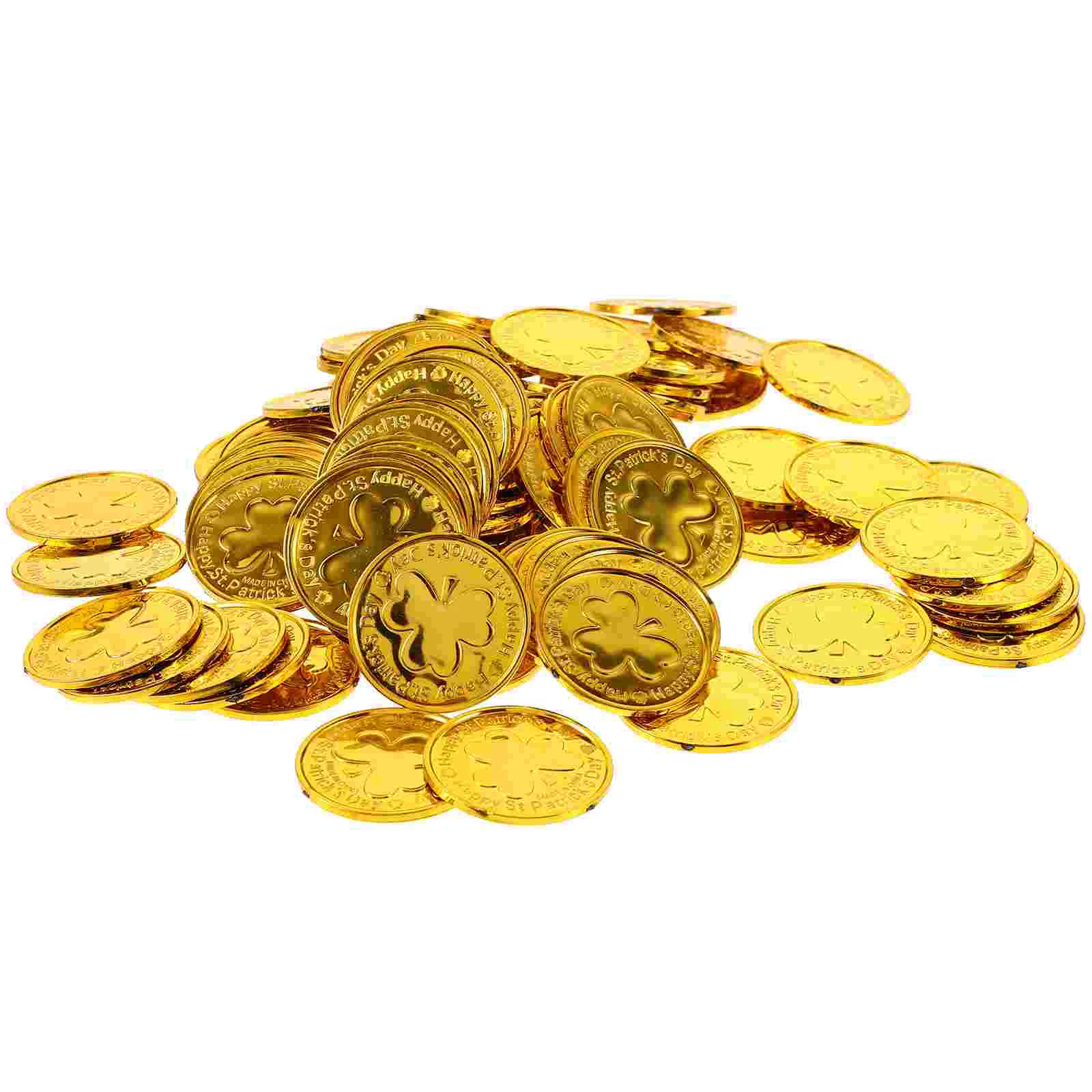 

100 Pcs Hanging Decorations for Party Coin Gold St Patrick's Day Table Scatter
