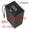 100Ah 60V 60Ah 80Ah 30Ah 60V 40Ah 150Ah 120Ahリン酸鉄リチウム電池、スクーター/ボート用Bluetooth APP BMS付き 1