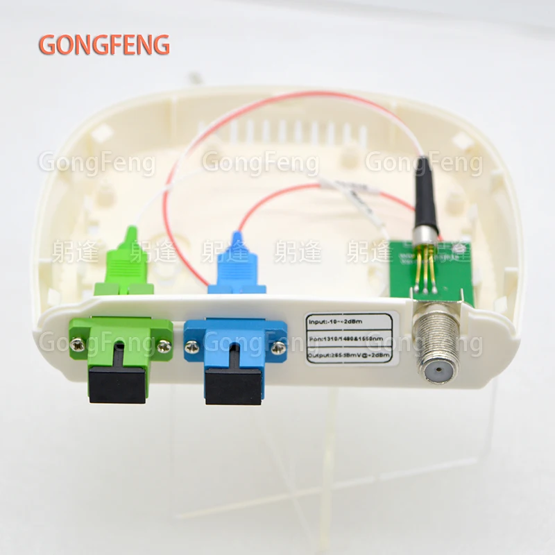 Imagem -03 - Ftth Catv Receptor Óptico Passivo Wdm Conversor Fotoelétrico Polegada rf Nível de Saída 60dbuv para Pon Especial Atacado