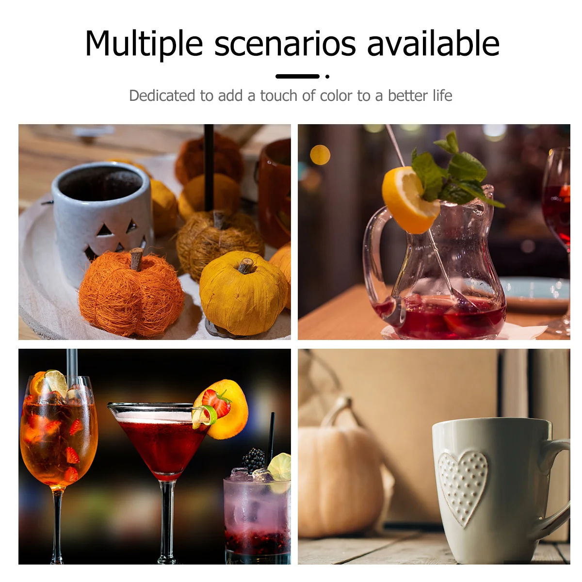 

50pcs Bat Decor Halloween Themed Paper Drinking Straws For Party Ghost Festival Supplies Cartoon Disposable Straws Kitchen Bar