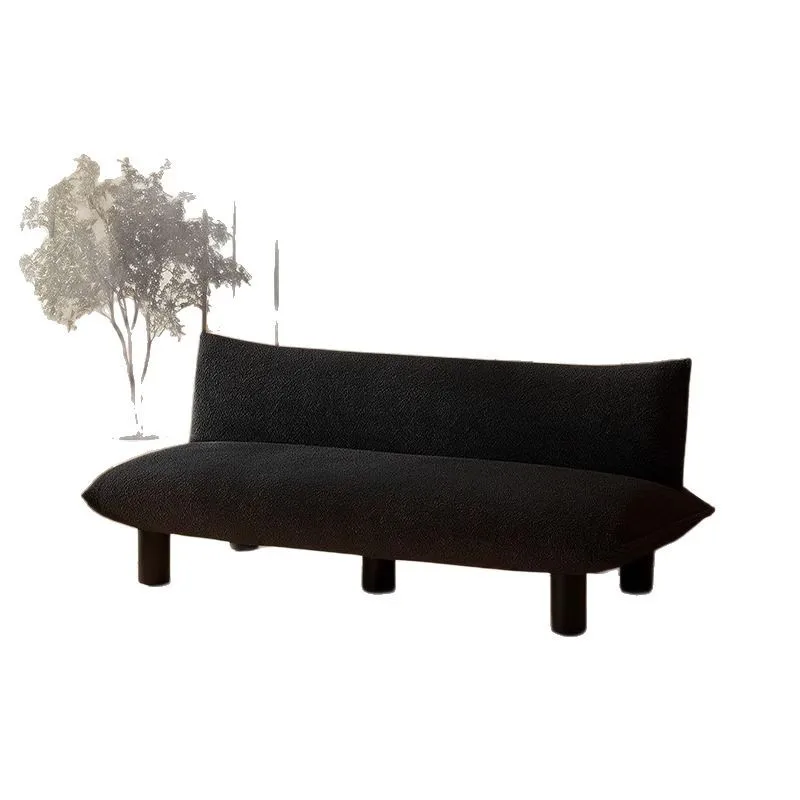 Wabi Shafeng Clothing Store Sofa Reception Negotiation Beauty Salon Simple Black Small Unit Wedding Shop Double Sofa