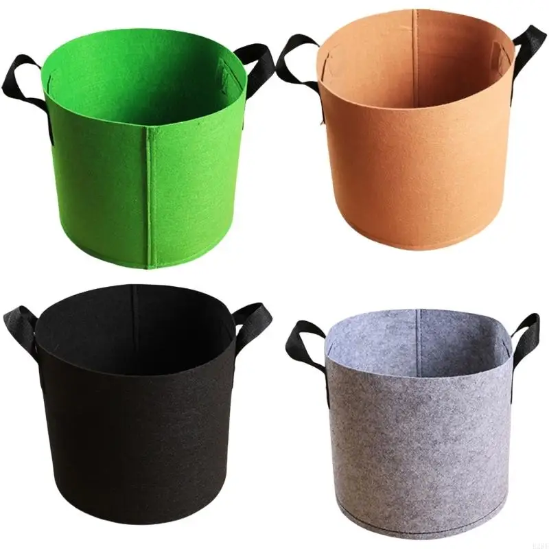 B2RF Plant Grow Bag Nonwoven Fabric Pots Plant Growing Bags Vegetable Planter Bags Suitable for Indoor and Outdoor Garden Use