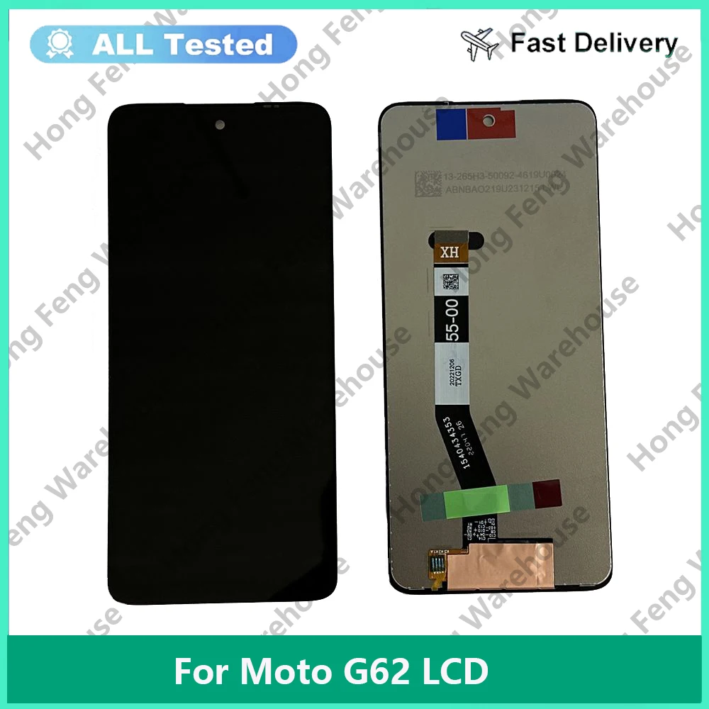 

6.5" Original For Motorola Moto G62 5G LCD Display Touch Screen Sensor Digiziter Assembly Replacement For Moto G62 LCD Screen