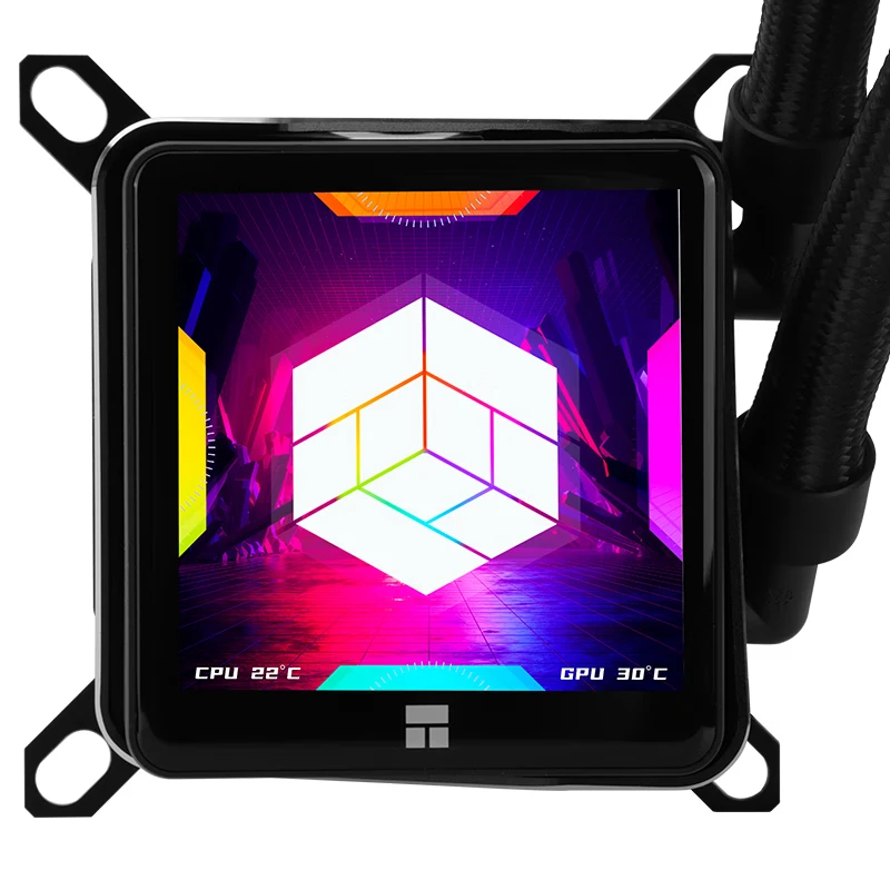 FROZEN GUARDIAN 360 مشعاع متكامل مبرد بالماء AM5 IPS LCD شاشة مربعة عرض وحدة المعالجة المركزية مبرد المياه