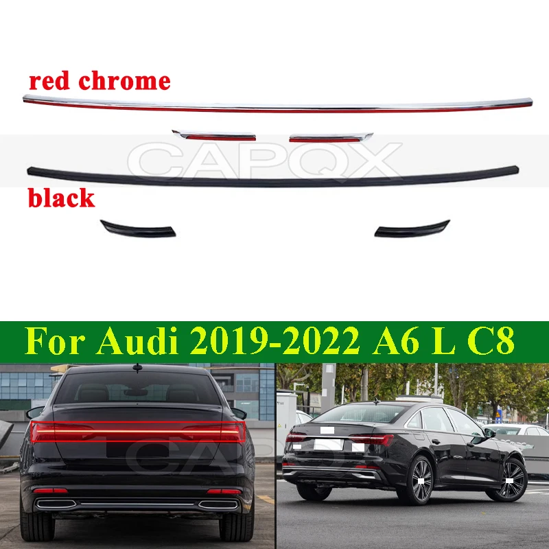 

CAPQX Rear Bumper Dynamic Flow Tail Light Lamp For Audi A6L A6 L C8 2019-2024 Taillight Taillamp Stop Brake Light Pilot Light