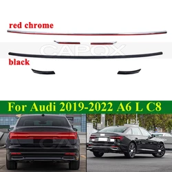 CAPQX Rear Bumper Dynamic Flow Tail Light Lamp For Audi A6L A6 L C8 2019-2024 Taillight Taillamp Stop Brake Light Pilot Light