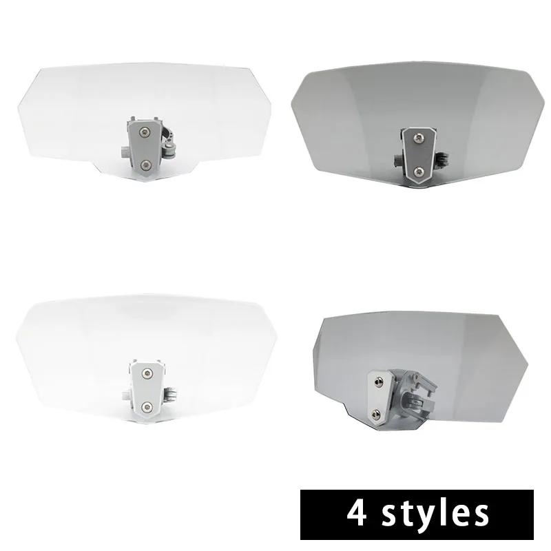 Universal Motorcycle Modified Heightened Windshield Transparent Windshield Installed Moto Windshield Extension windproof 27cm