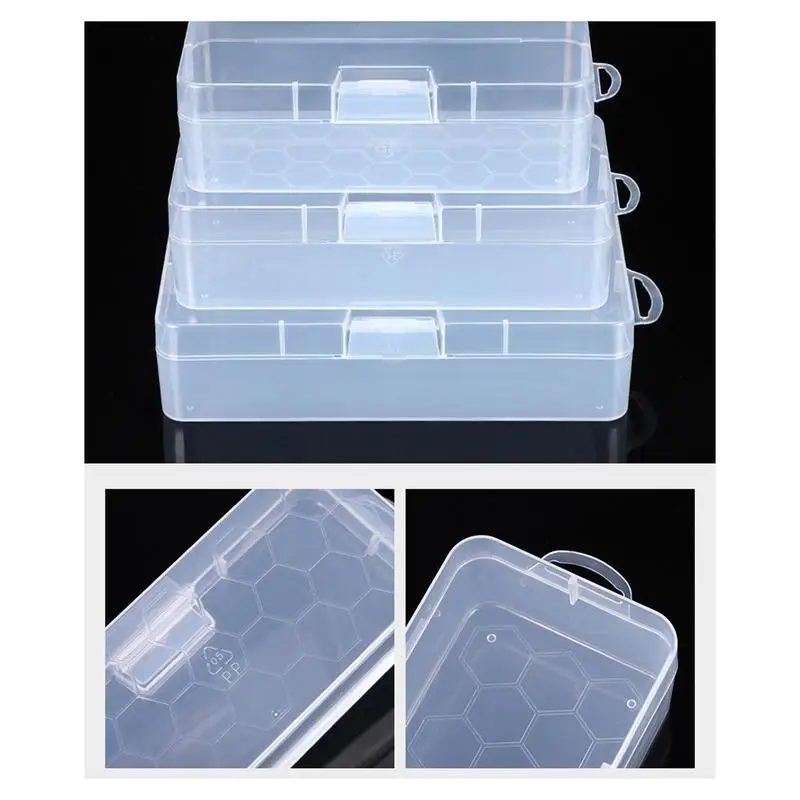 Mini Storage Containers Clear Storage Box With Flap Lid Storage And Organization For Cosmetics Jewelry And Stationery