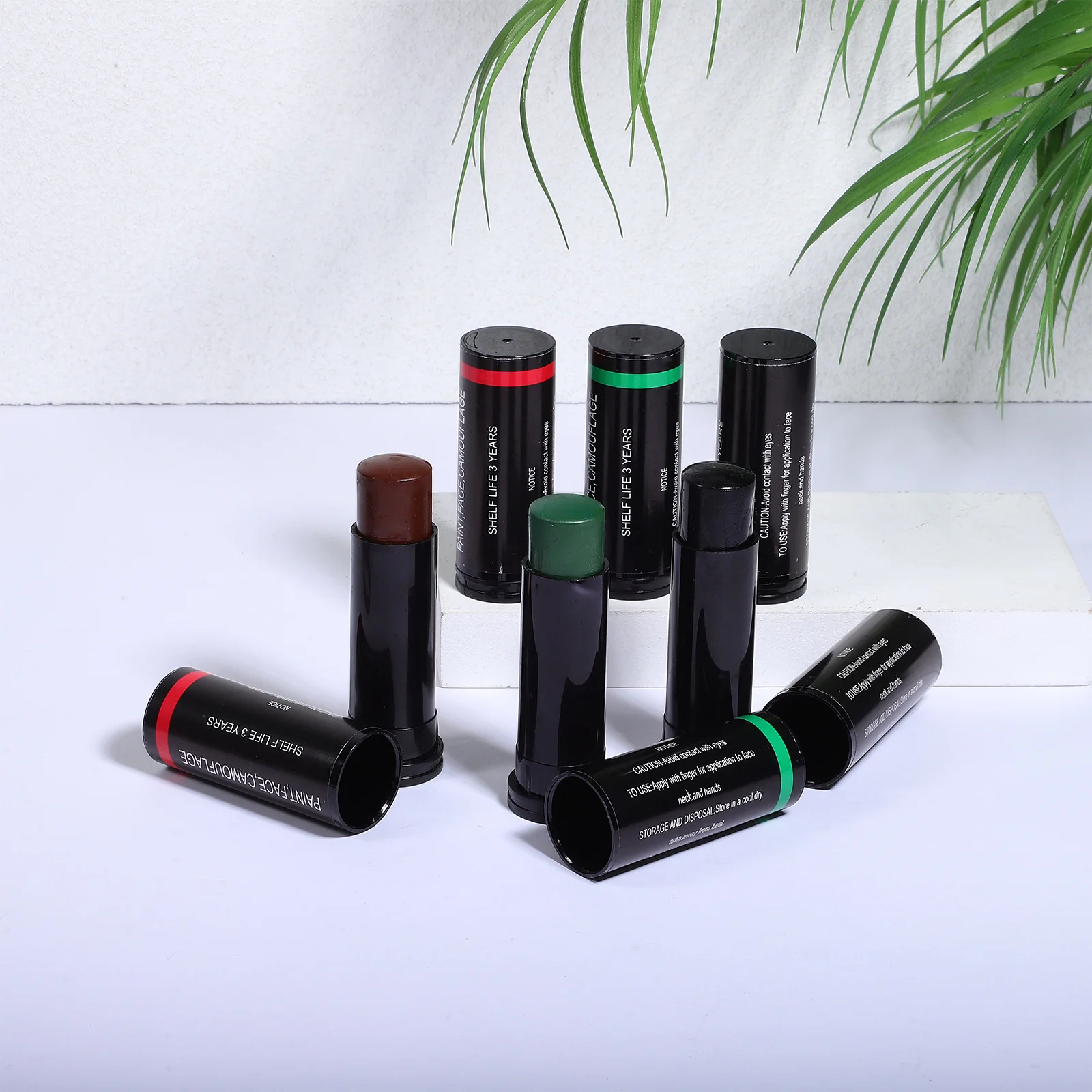 

6Pcs Eye Black Sticks Camouflage Oil for Sports Face Painting Football Soccer Baseball Game Anti Glare Makeup Stain Resistant