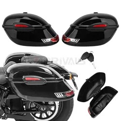 Universal Motorcycle Side Cases 2 Pieces Side Box Tail Luggage Pannier Cargo For Harley For Suzuki For Honda