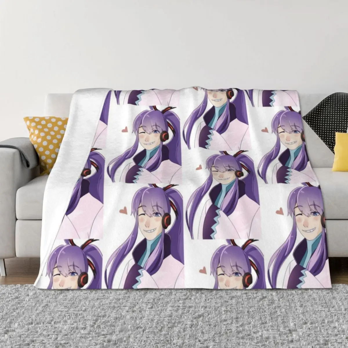 Gakupo Kamui - بطانية رمي Vocaloid الفاخرة الأربعاء سرير ناعم منقوشة البطانيات