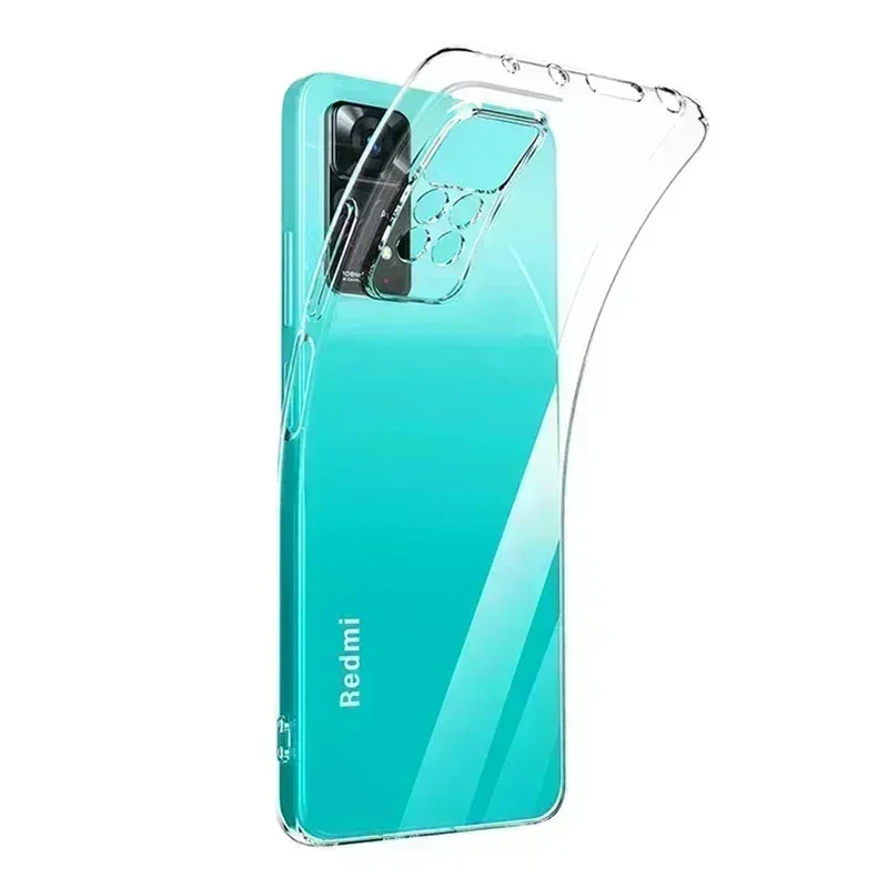 Casing ponsel silikon Bening, sarung HP Ultra tipis untuk Xiaomi Redmi Note 11 10 9 Pro 11S 11T 10S 10T 9S 9T