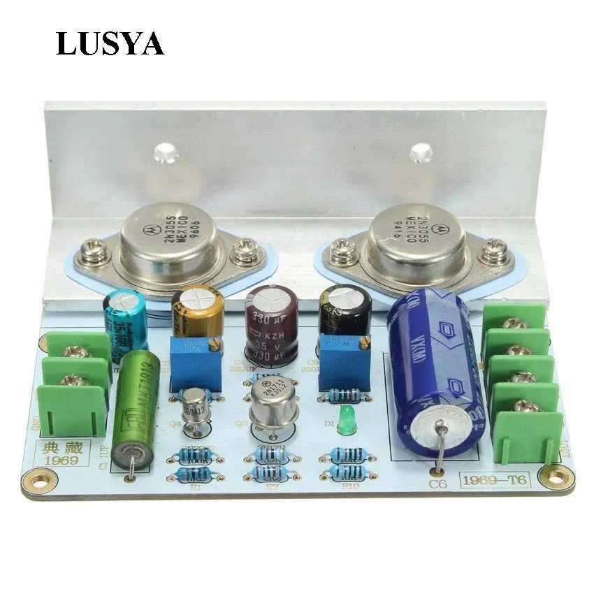 Lusya 2Pcs JLH 1969 Class A Audio Power Amplifier Board High Quality PCB MOT 2N3055 Diy Kits Finished Board