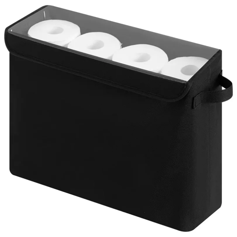 Toilet Paper Storage Basket,Toilet Paper Storage With Lid,Hold 12 Regular Or 9 Large Rolls,Toilet Tissue Holder Basket