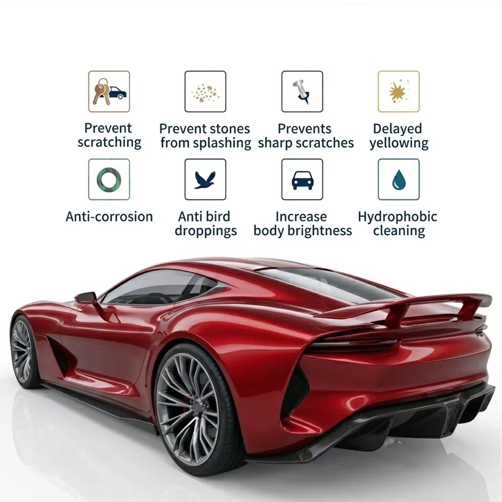 Ultra Glitter Sparkle 7.5mil Diamond Car Wrap Film TPU Self Healing Anti Scratch Paint Protection Vehicle Body Tint Film