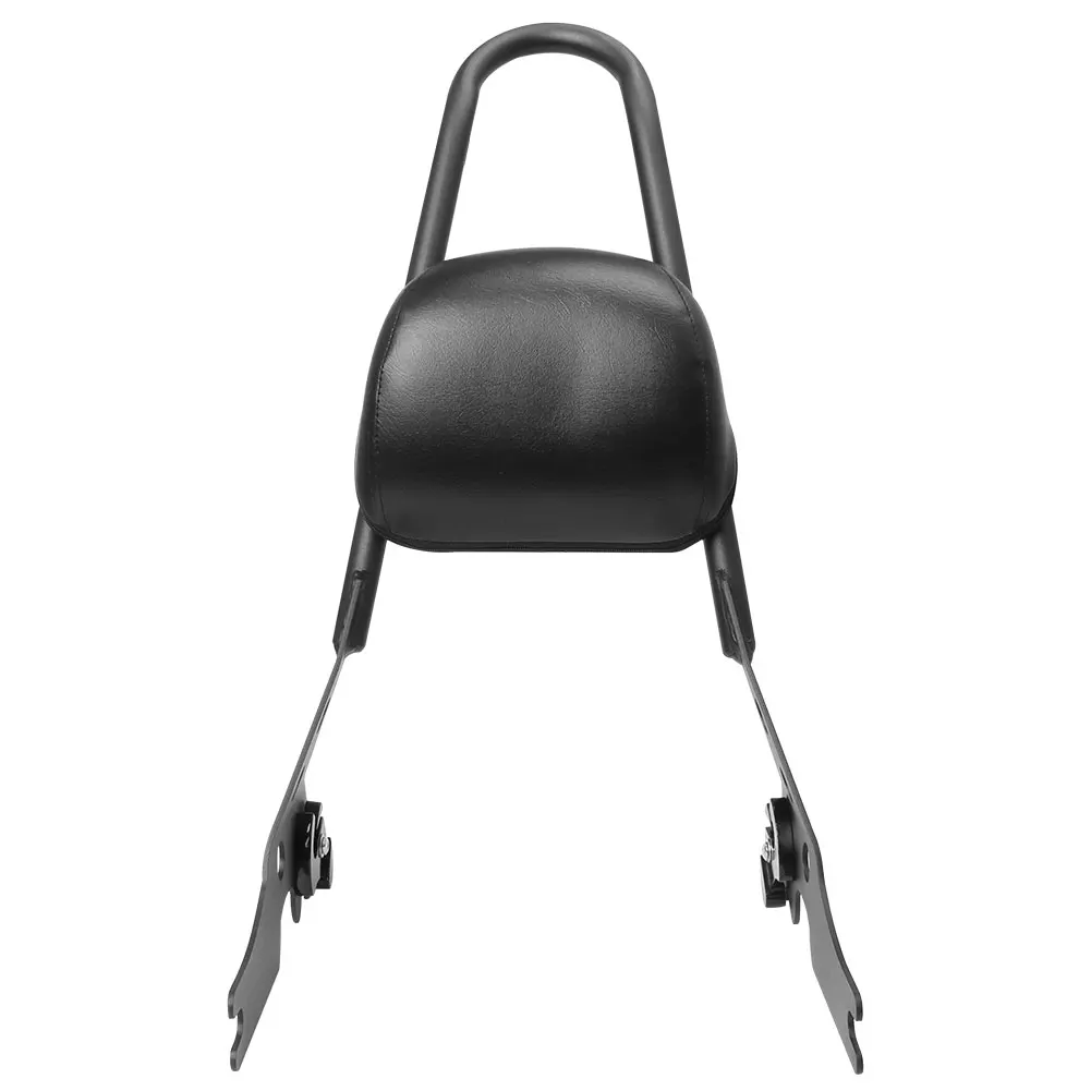 Black Motorcycle Detachable Passenger Sissy Bar Backrest Pad Cushion For Harley Sportster Iron 1200 883 XL Forty Eight 2004-2022
